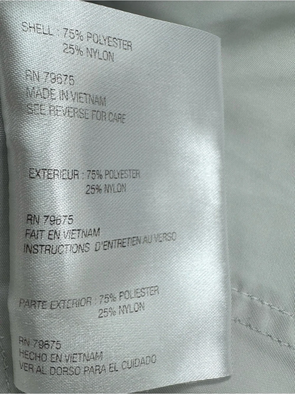 Michael Kors Light Gray Utility Anorak Jacket